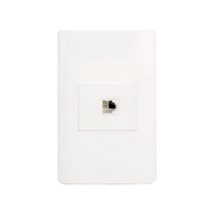 Placa sencilla con toma de teléfono BA17-B - LUCEK
