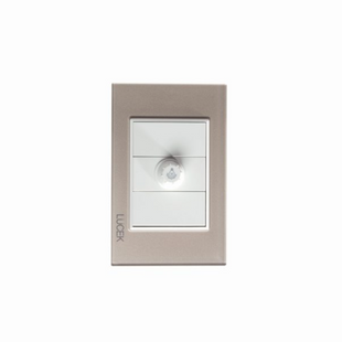 Placa Cristal dorada con Dimmer BP04CDM-LUCEK