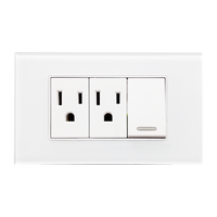 Placa Acrílico Blanco Con Un Apagador y Contacto Doble 8842940 - ARGOS