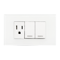 Placa Acrílico Blanco Con Un Contacto y Doble Apagador 8842945 – ARGOS