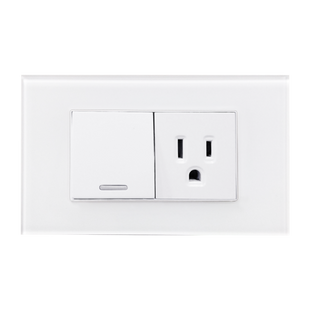 Placa Acrílico Blanco Con Apagador y Contacto 8842905 – ARGOS