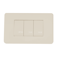 Placa Marfil Con Apagador Triple 8840916 - ARGOS
