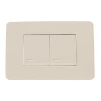 Placa Marfil Con Doble Apagador 8840901 -ARGOS