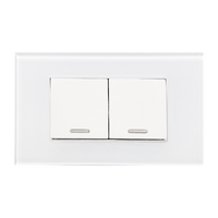 Placa Acrílico Blanco Apagador Doble 8842900 - ARGOS