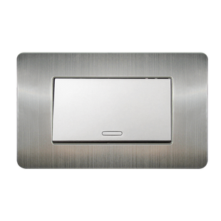 Placa Acero Inoxidable Con Un Apagador Sencillo 8841910 - ARGOS