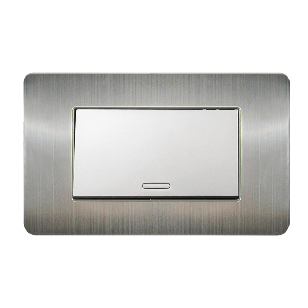 Placa Acero Inoxidable Con Un Apagador Sencillo 8841910 - ARGOS
