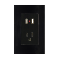 Placa Acrílico Negro Con Entrada USB 8843935 - ARGOS
