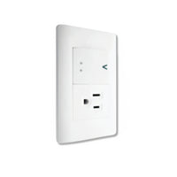 Placa sencilla con interruptor escalera y 1 contacto BA07/3-B - LUCEK