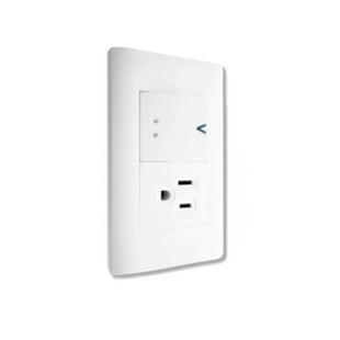 Placa sencilla con interruptor escalera y 1 contacto BA07/3-B - LUCEK
