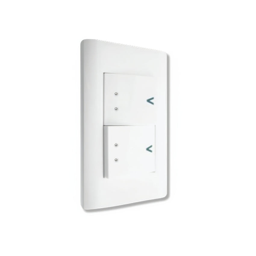 Placa sencilla con 2 interruptores escalera BA09-B - LUCEK