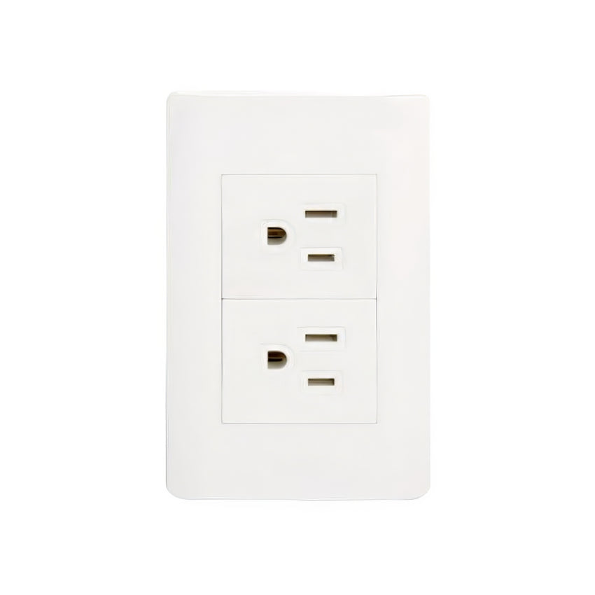 Placa sencilla con contacto duplex BA06-B LUCEK