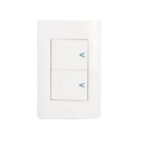 Placa sencilla con 2 interruptores sencillos BA02-B - LUCEK