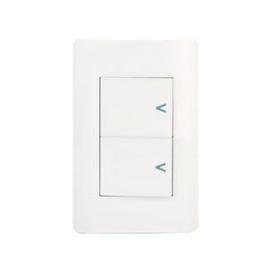 Placa sencilla con 2 interruptores sencillos BA02-B - LUCEK