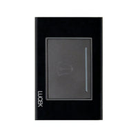 Placa Cristal Negra con Botón Timbre 3 módulos BP11CNN - LUCEK