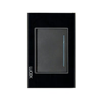 Placa Cristal Negra con 1 interruptor sencillo BP01CNN - LUCEK