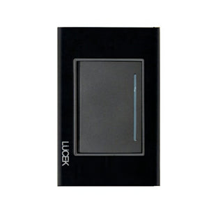 Placa Cristal Negra con 1 interruptor sencillo BP01CNN - LUCEK