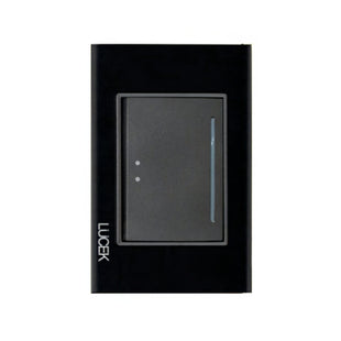 Placa Cristal Negra con 1 interruptor escalera BP01/3CNN - LUCEK