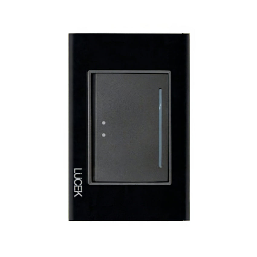 Placa Cristal Negra con 1 interruptor escalera BP01/3CNN - LUCEK