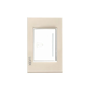 Placa Cristal Dorada Con Botón De Timbre BP11CDM-LUCEK